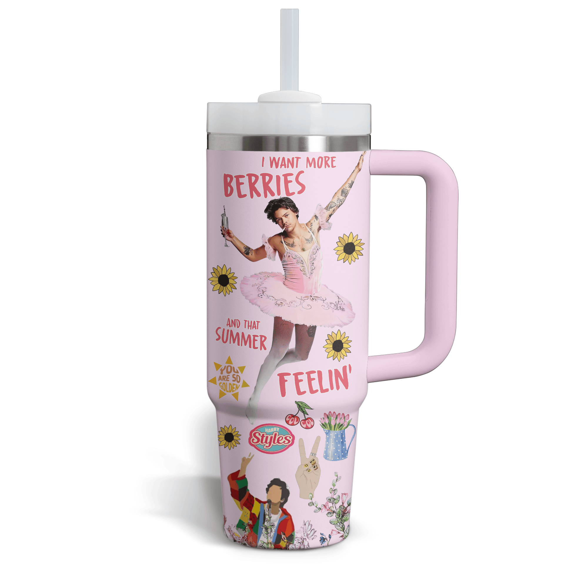 Harry Styles Music Custom Stanley Cup 40 oz 30 oz Tumbler With HandleTVC2301798 - Image 2