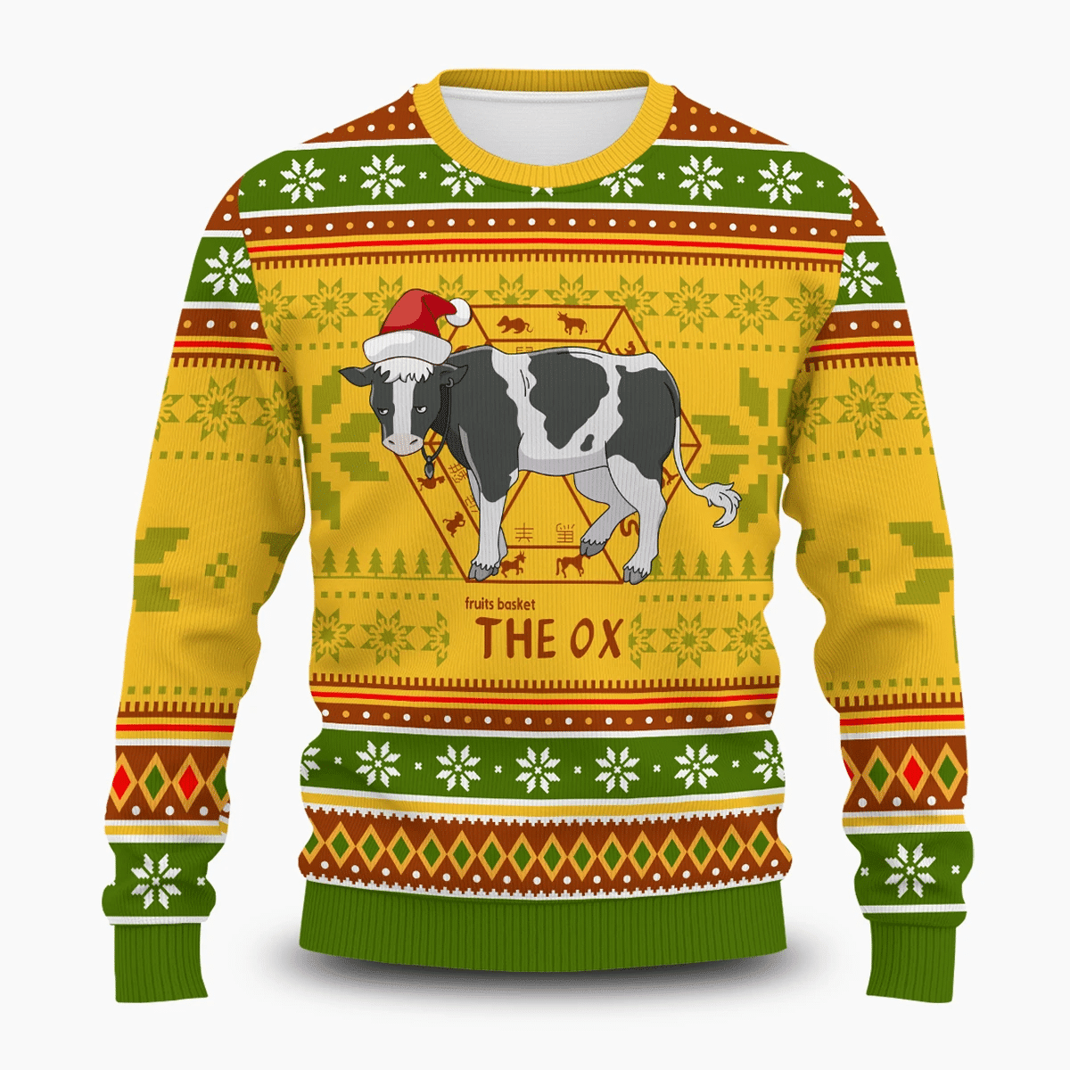 Haru The Ox Ugly Christmas Sweater Adult 3D Funny Matching for family