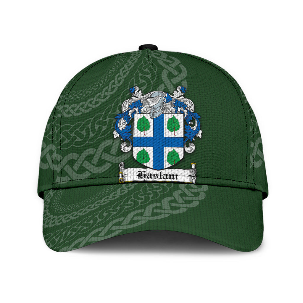 Haslam Coat Of Arms - Irish Family Crest St Patrick's Day Hat Classic Cap Trucker Hats Custom Hats Gifts For Men & Women