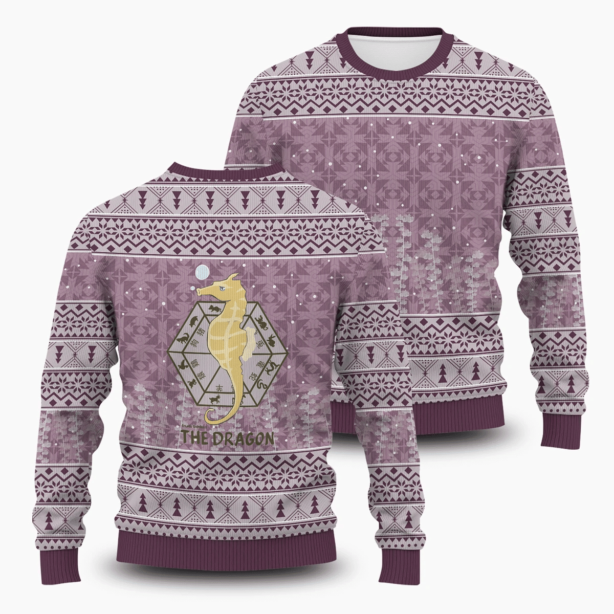 Hatori The Dragon Ugly Christmas Sweater Adult 3D Funny Matching for family