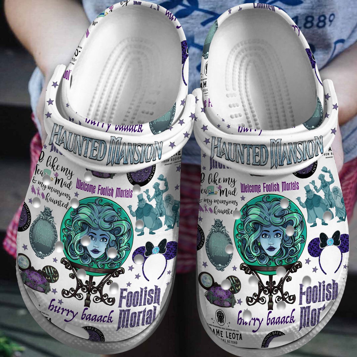 Haunted Mansion Movie Crocs Crocband Clogs Shoes Comfortable For Men Women and Kids