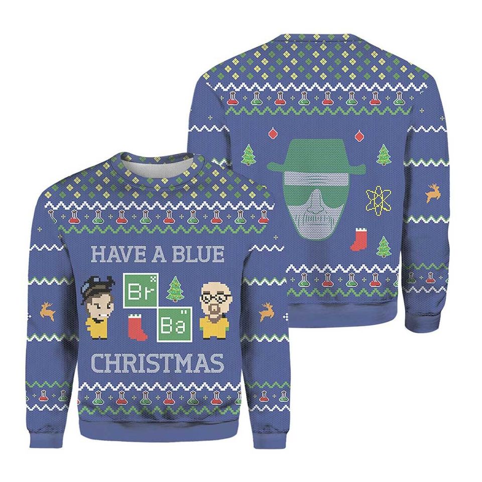 Have a Blue Christmas Breaking Bad Ugly Christmas Sweater