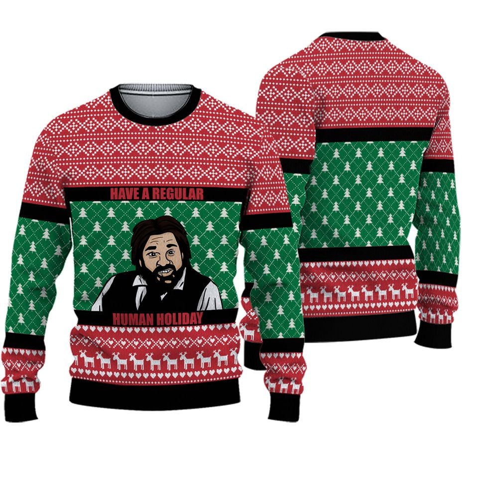 Have A Regular Human Holiday Ugly Christmas 3D Sweater