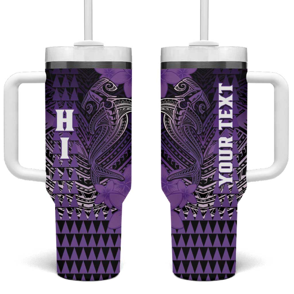 Hawaii Hammerhead Shark Kakau Polynesian Tribal Purple Custom Stanley Cup 40 oz 30 oz Tumbler With HandleTVC2301364