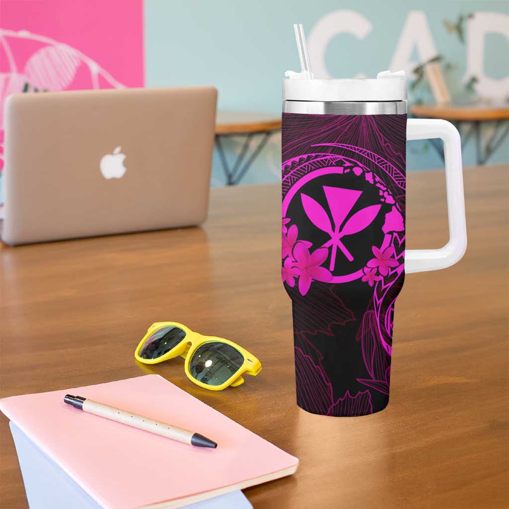 Hawaii Hula Girl Mix Polynesian Plumeria Pink Custom Stanley Cup 40 oz 30 oz Tumbler With HandleTVC2301362 - Image 5