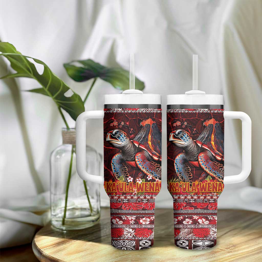 Hawaii KaUla Wena Volcano Turtle Lava and Tropical Plants Tribal Custom Stanley Cup 40 oz 30 oz Tumbler With HandleTVC2301347 - Image 9