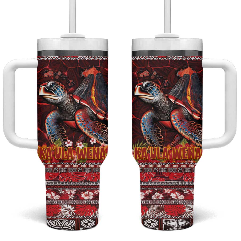 Hawaii KaUla Wena Volcano Turtle Lava and Tropical Plants Tribal Custom Stanley Cup 40 oz 30 oz Tumbler With HandleTVC2301347