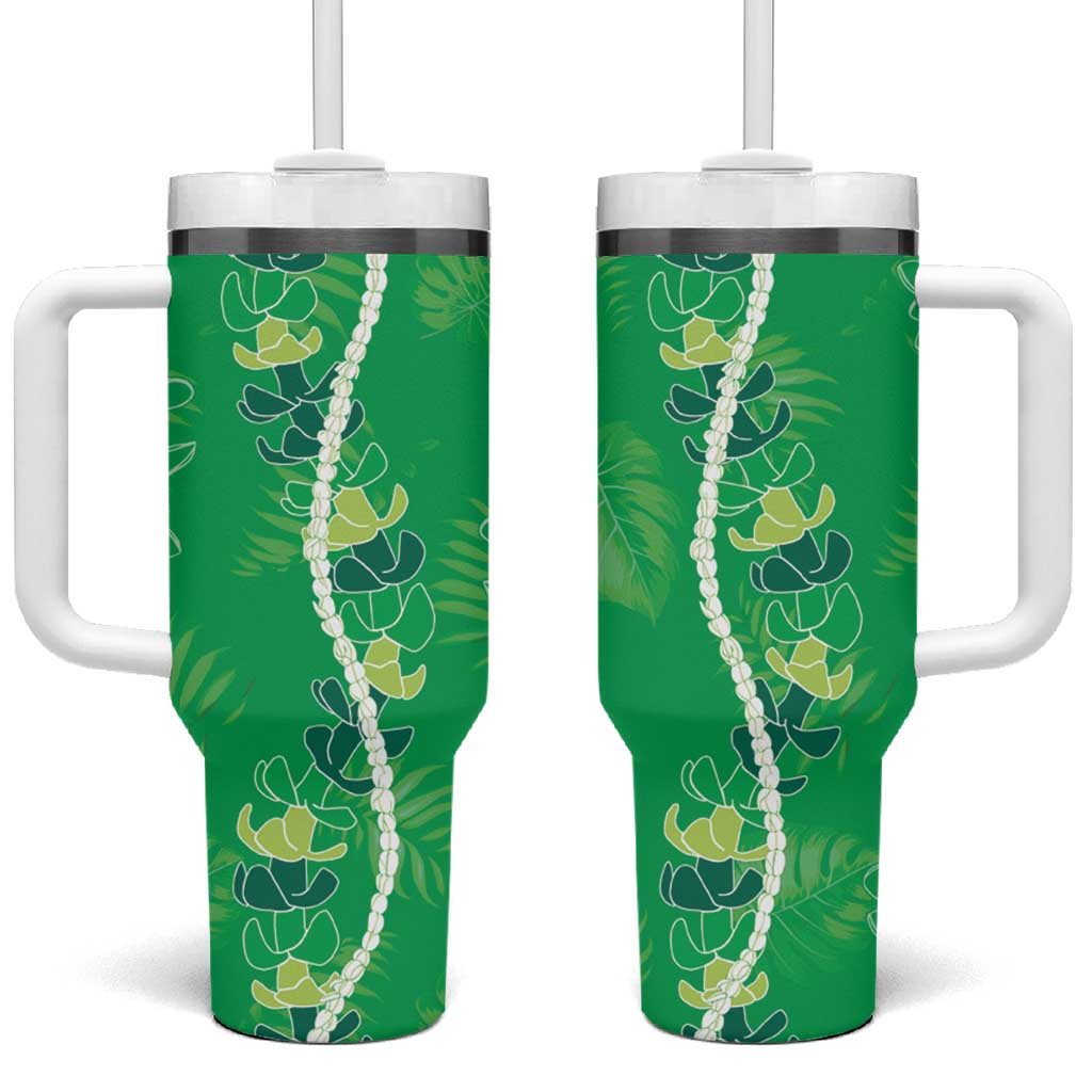 Hawaii Maile Lei With Green Monstera Custom Stanley Cup 40 oz 30 oz Tumbler With HandleTVC2301401