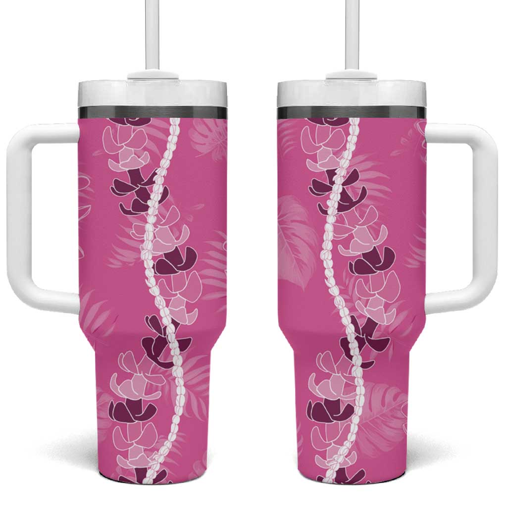 Hawaii Maile Lei With Pink Monstera Custom Stanley Cup 40 oz 30 oz Tumbler With HandleTVC2301390