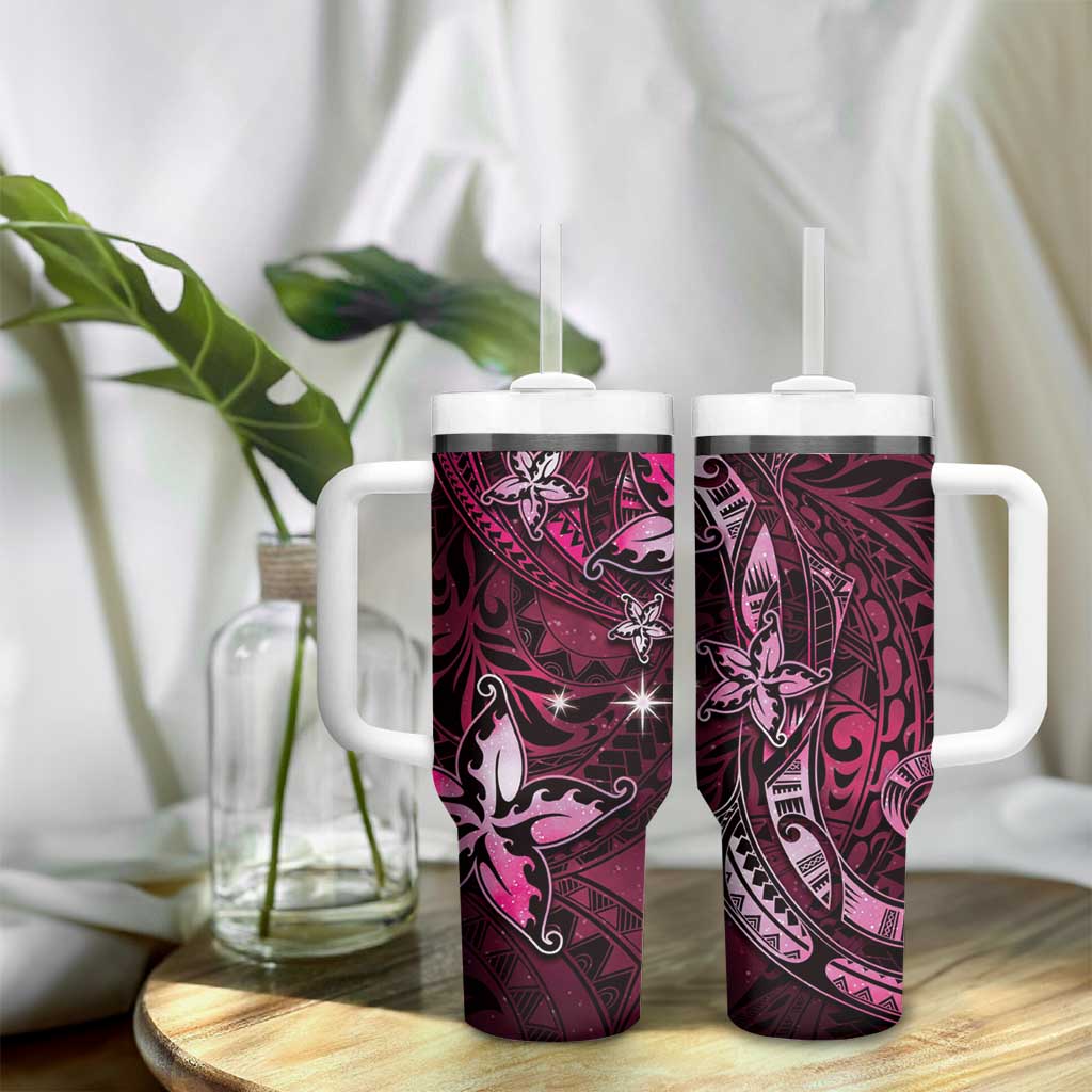 Hawaii Makahiki Season Floral Tribal Tattoo Pink Galaxy Custom Stanley Cup 40 oz 30 oz Tumbler With HandleTVC2301373 - Image 9