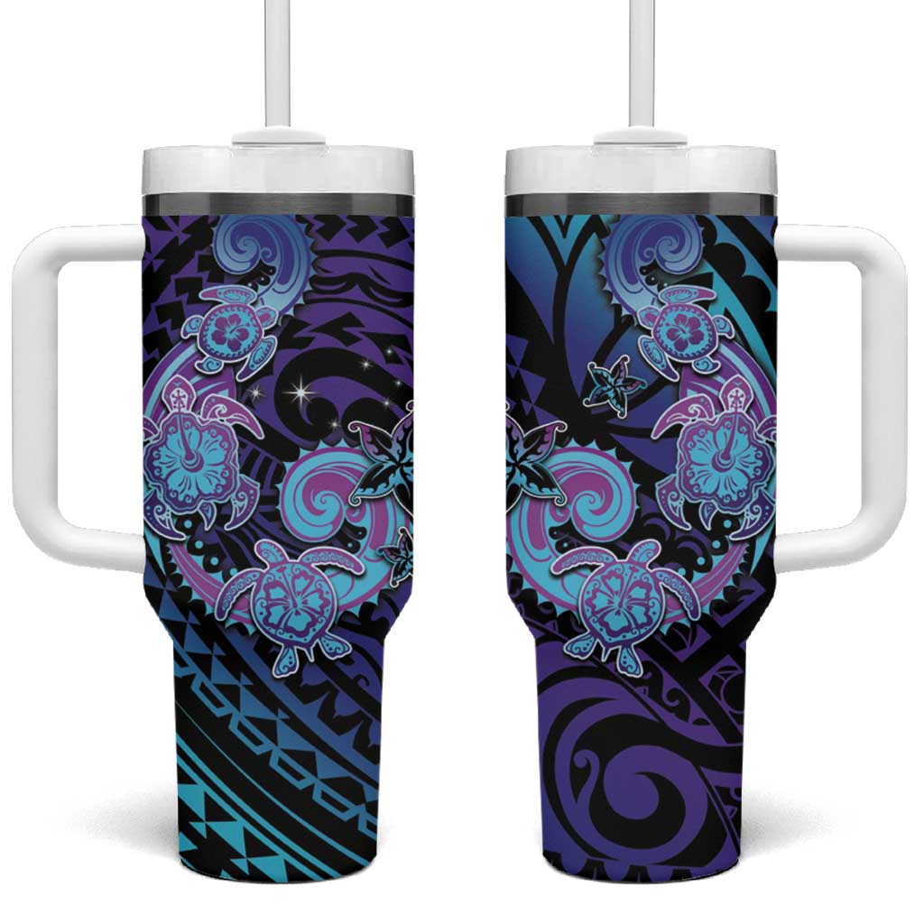 Hawaii Makahiki Turtle Spiral Polynesian Tattoo Custom Stanley Cup 40 oz 30 oz Tumbler With HandleTVC2301399