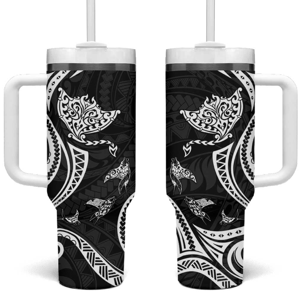 Hawaii Manta Ray Polynesian Art Tattoo Custom Stanley Cup 40 oz 30 oz Tumbler With HandleTVC2301388