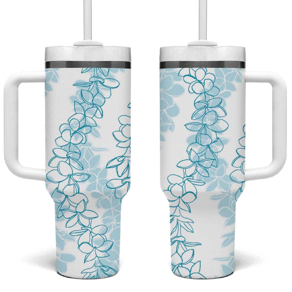 Hawaii Plumeria Lei Aloha Festive Turquoise Custom Stanley Cup 40 oz 30 oz Tumbler With HandleTVC2301372