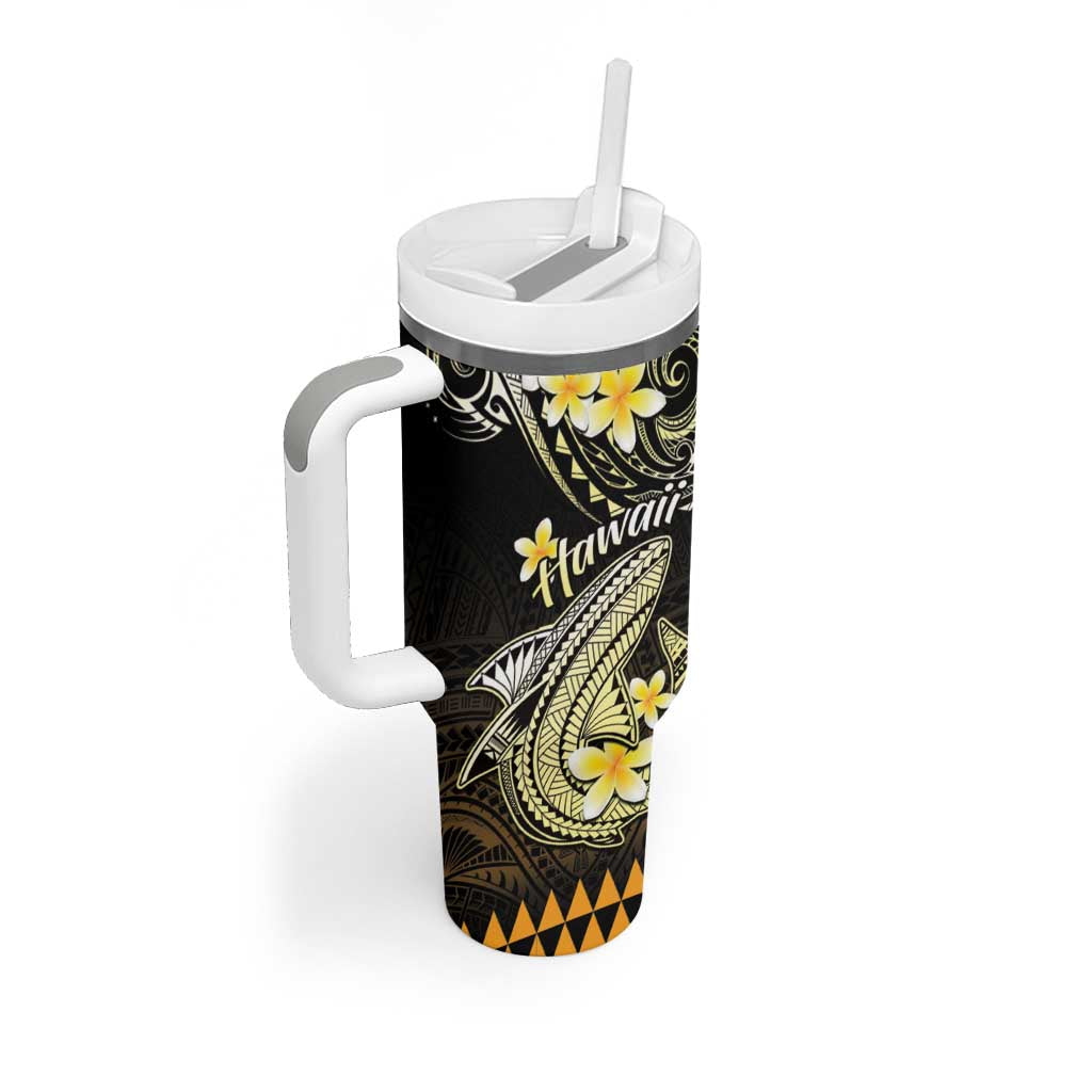 Hawaii Polynesian Shark with Kakau Gold Custom Stanley Cup 40 oz 30 oz Tumbler With HandleTVC2301377 - Image 2