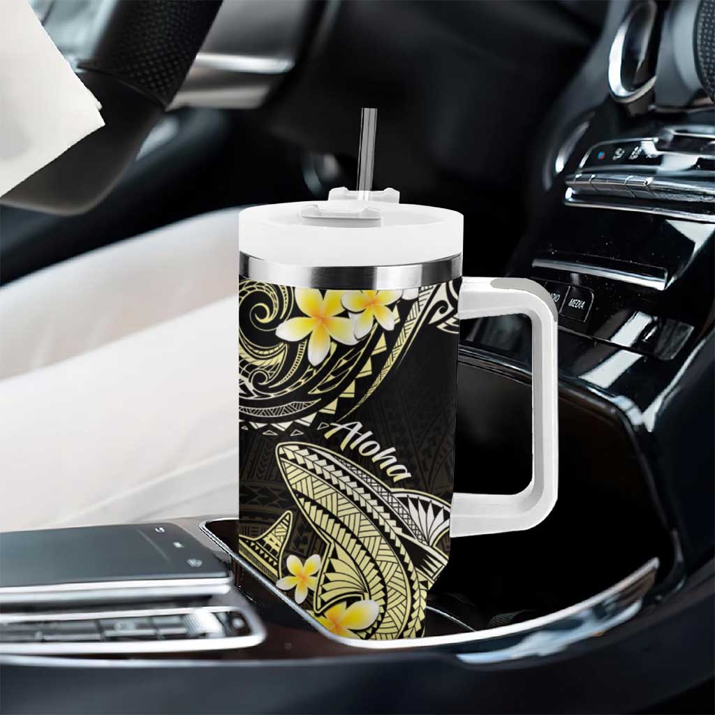 Hawaii Polynesian Shark with Kakau Gold Custom Stanley Cup 40 oz 30 oz Tumbler With HandleTVC2301377 - Image 8
