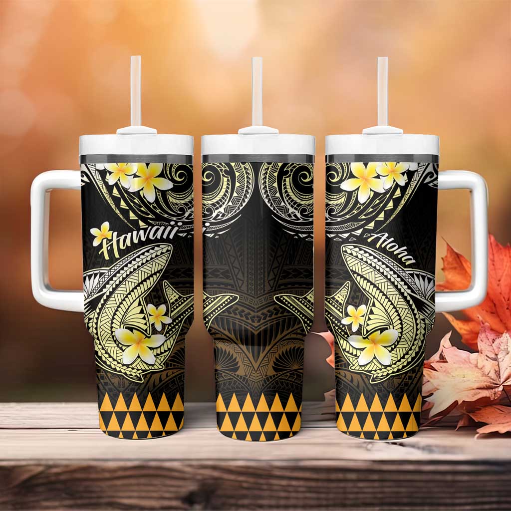 Hawaii Polynesian Shark with Kakau Gold Custom Stanley Cup 40 oz 30 oz Tumbler With HandleTVC2301377 - Image 4