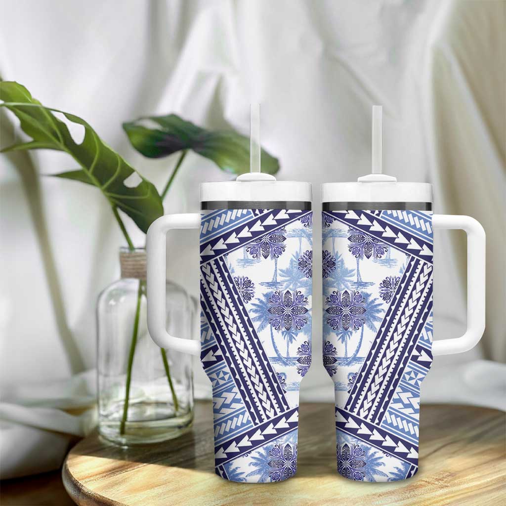 Hawaii Quilt Kakau Polynesian Blue Custom Stanley Cup 40 oz 30 oz Tumbler With HandleTVC2301389 - Image 9
