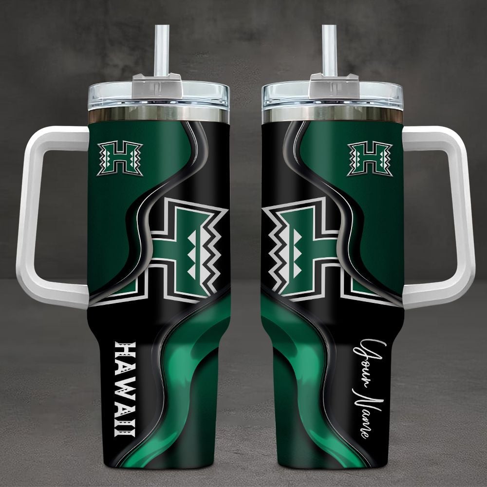 Hawaii Rainbow Warriors NCAA Custom Stanley Cup 40 oz 30 oz Tumbler With HandleTVC2301104