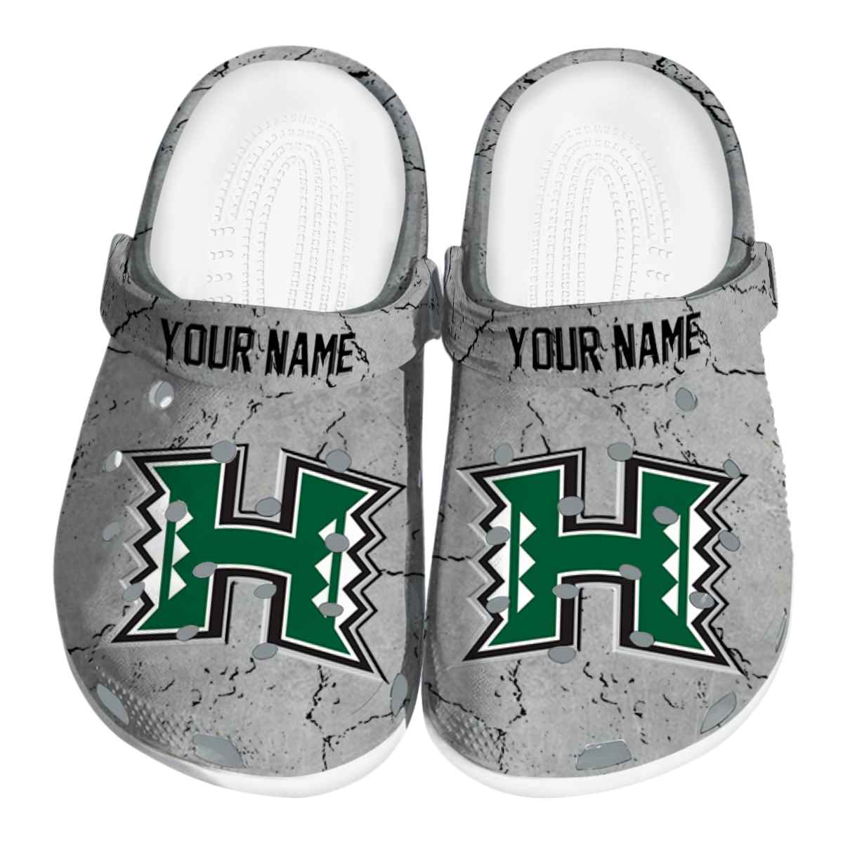 Hawaii Rainbow Warriors NCAA Sport Crocs Crocband Clogs Shoes Comfortable For Men Women and Kids