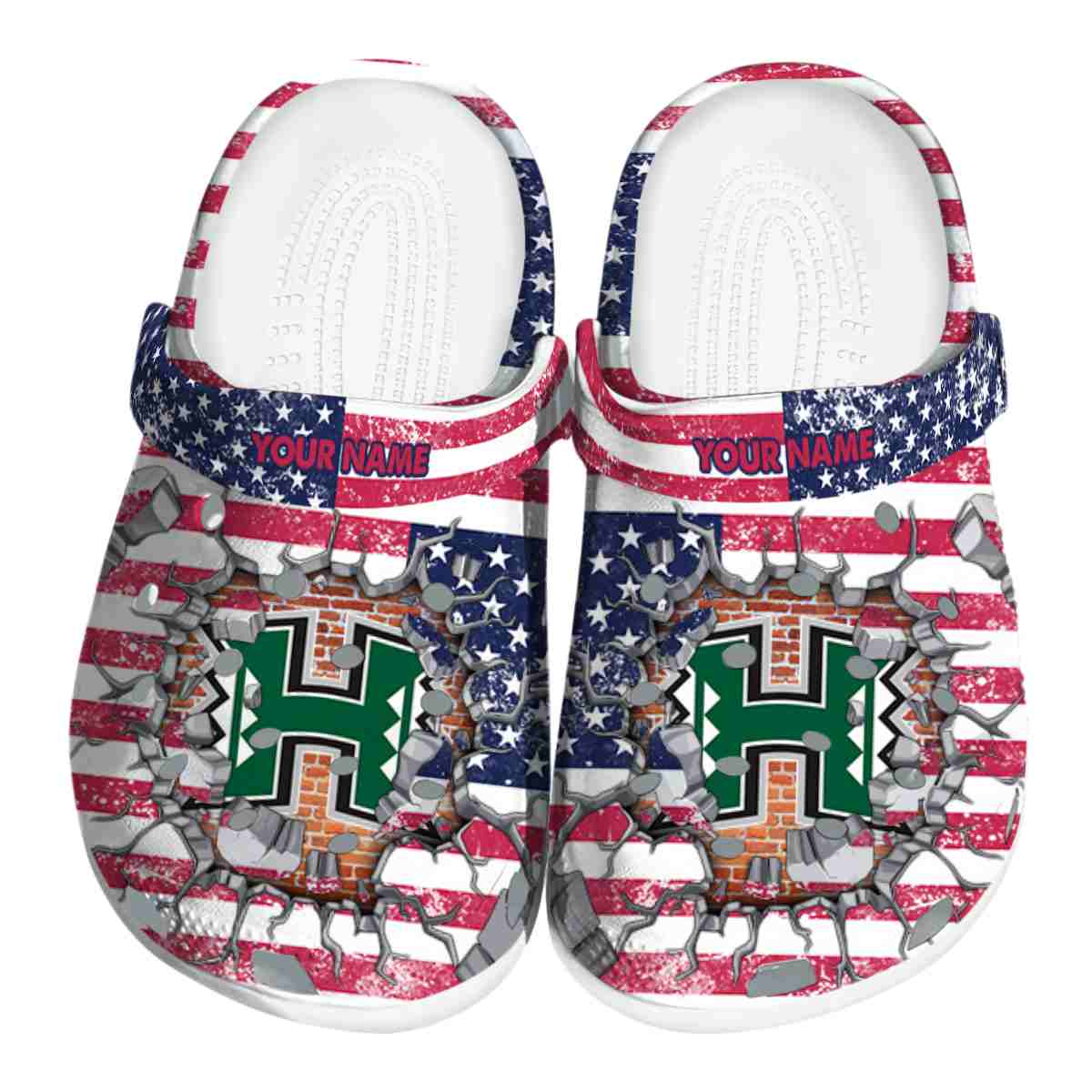 Hawaii Rainbow Warriors NCAA Sport Crocs Crocband Clogs Shoes Comfortable For Men Women and Kids