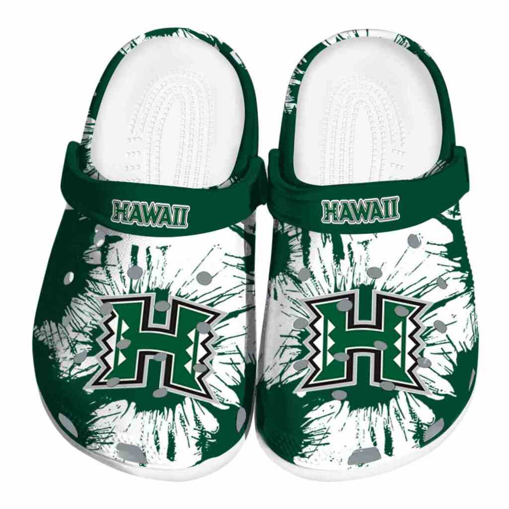 Hawaii Rainbow Warriors Splatter Graphics ClogTVC1801752