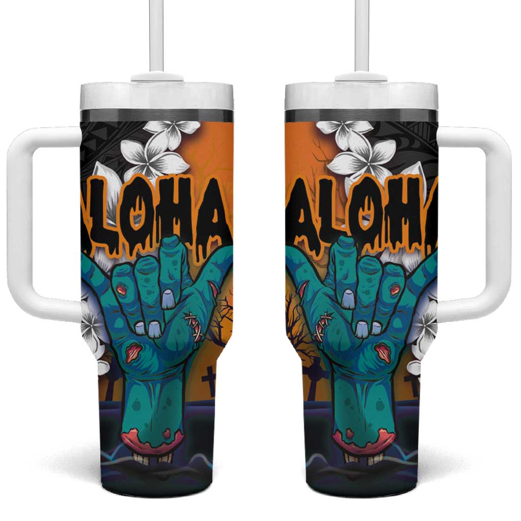 Hawaiian Halloween Horror Shaka Hand Custom Stanley Cup 40 oz 30 oz Tumbler With HandleTVC2301346