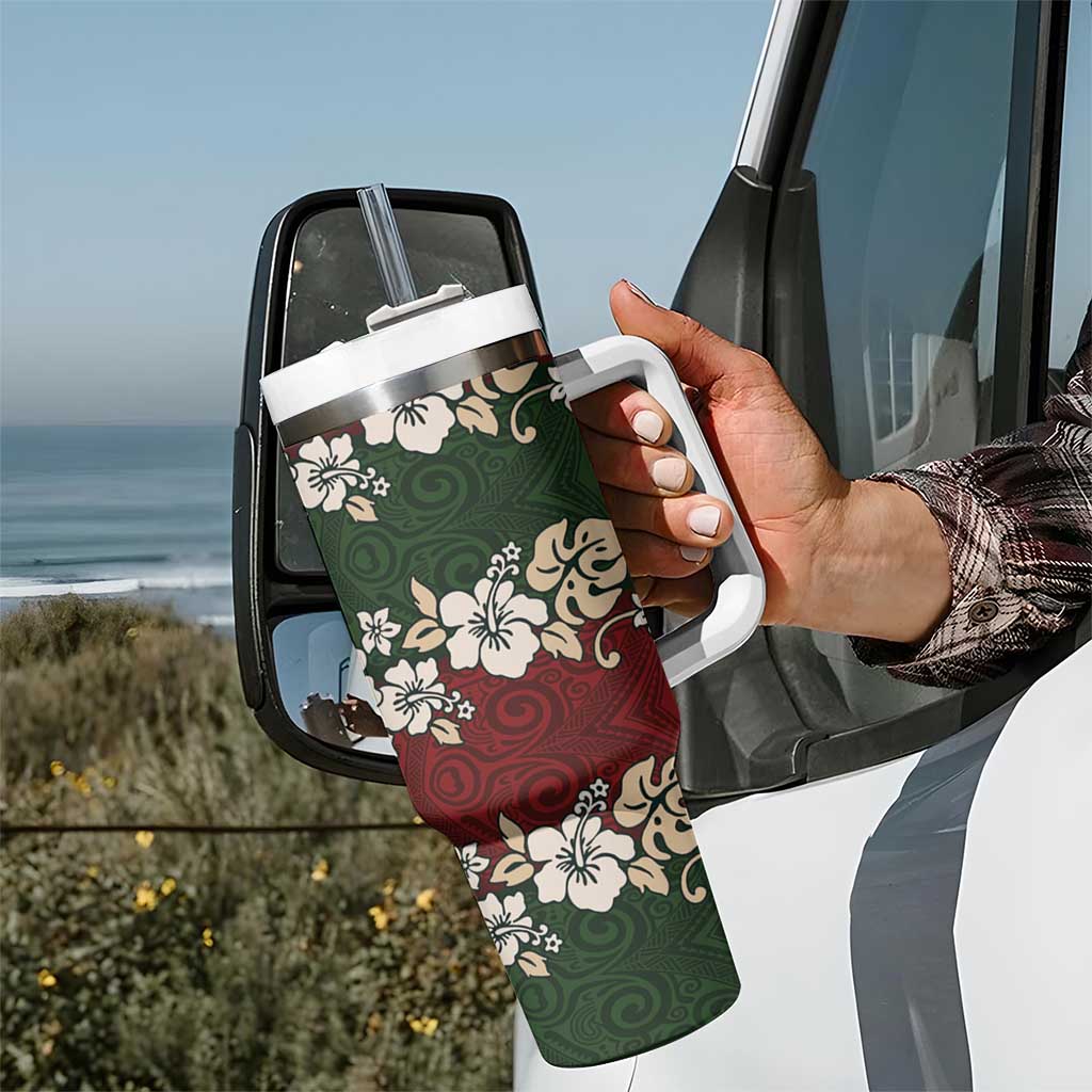 Hawaiian Hibiscus Christmas Color Custom Stanley Cup 40 oz 30 oz Tumbler With HandleTVC2301402 - Image 7