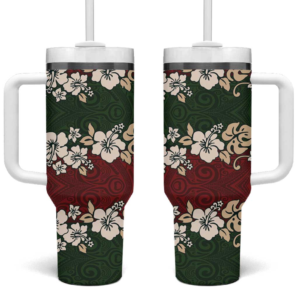 Hawaiian Hibiscus Christmas Color Custom Stanley Cup 40 oz 30 oz Tumbler With HandleTVC2301402
