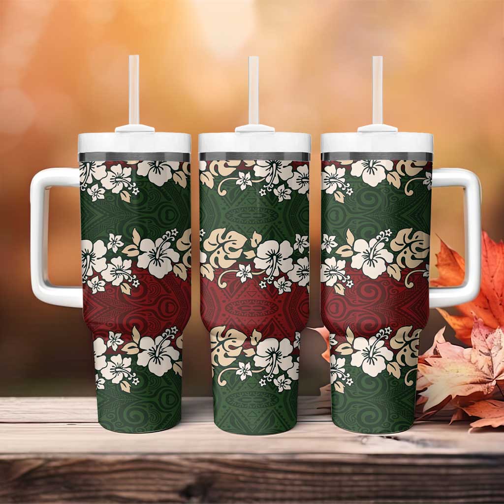Hawaiian Hibiscus Christmas Color Custom Stanley Cup 40 oz 30 oz Tumbler With HandleTVC2301402 - Image 4