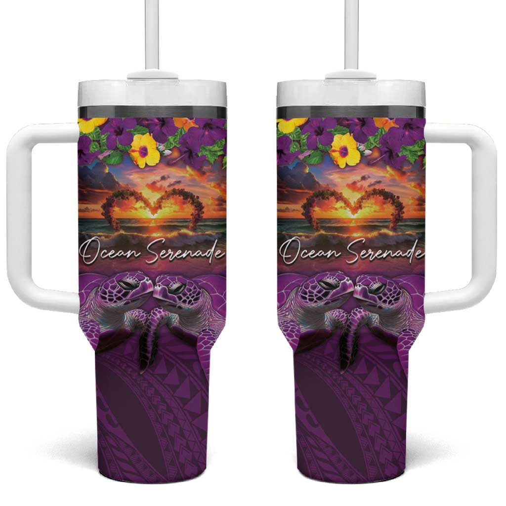 Hawaiian Turtle Love Ocean Serenade Honu Honi Ihu Custom Stanley Cup 40 oz 30 oz Tumbler With HandleTVC2301346