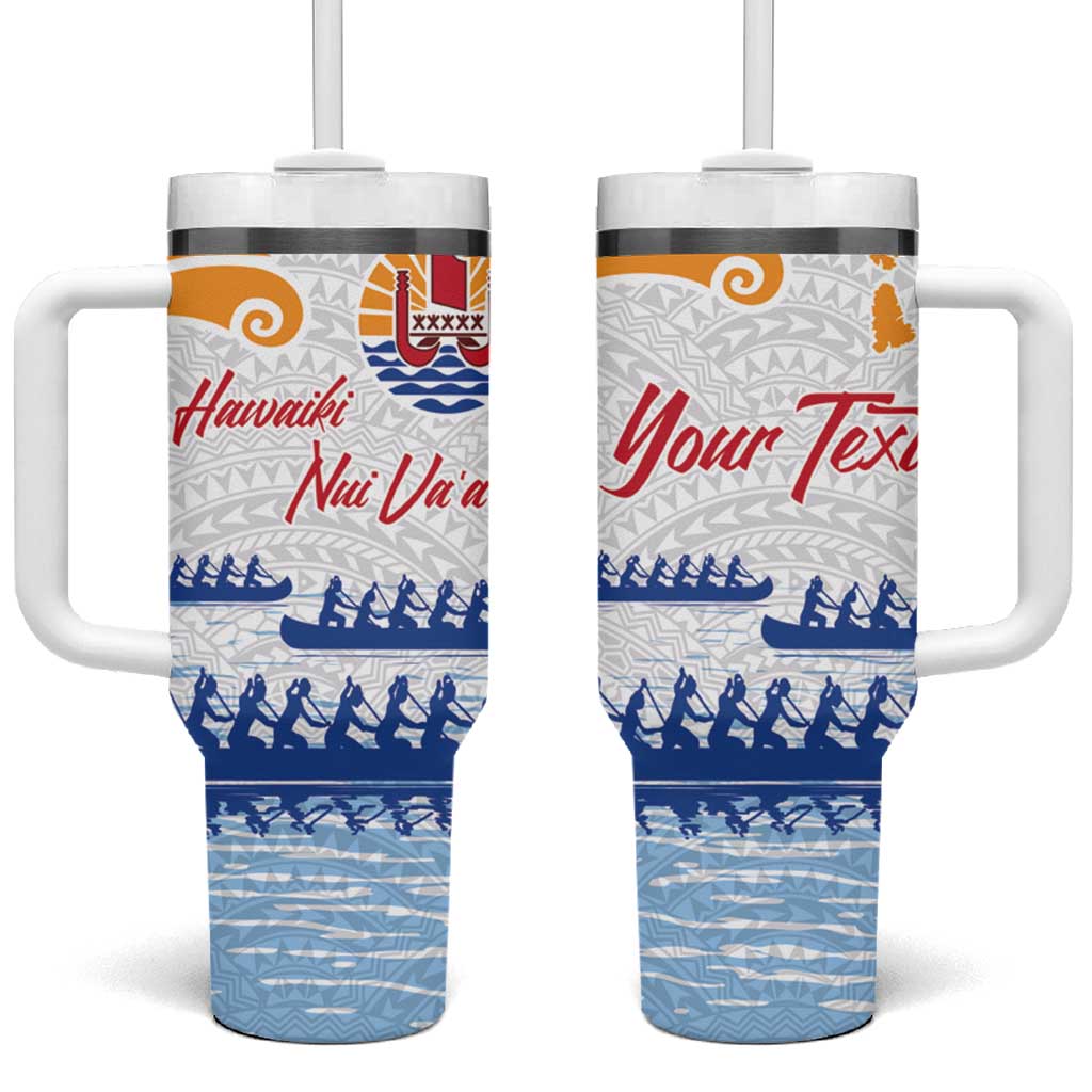 Hawaiki Nui Vaâ€™a French Polynesian White Color Custom Stanley Cup 40 oz 30 oz Tumbler With HandleTVC2301355