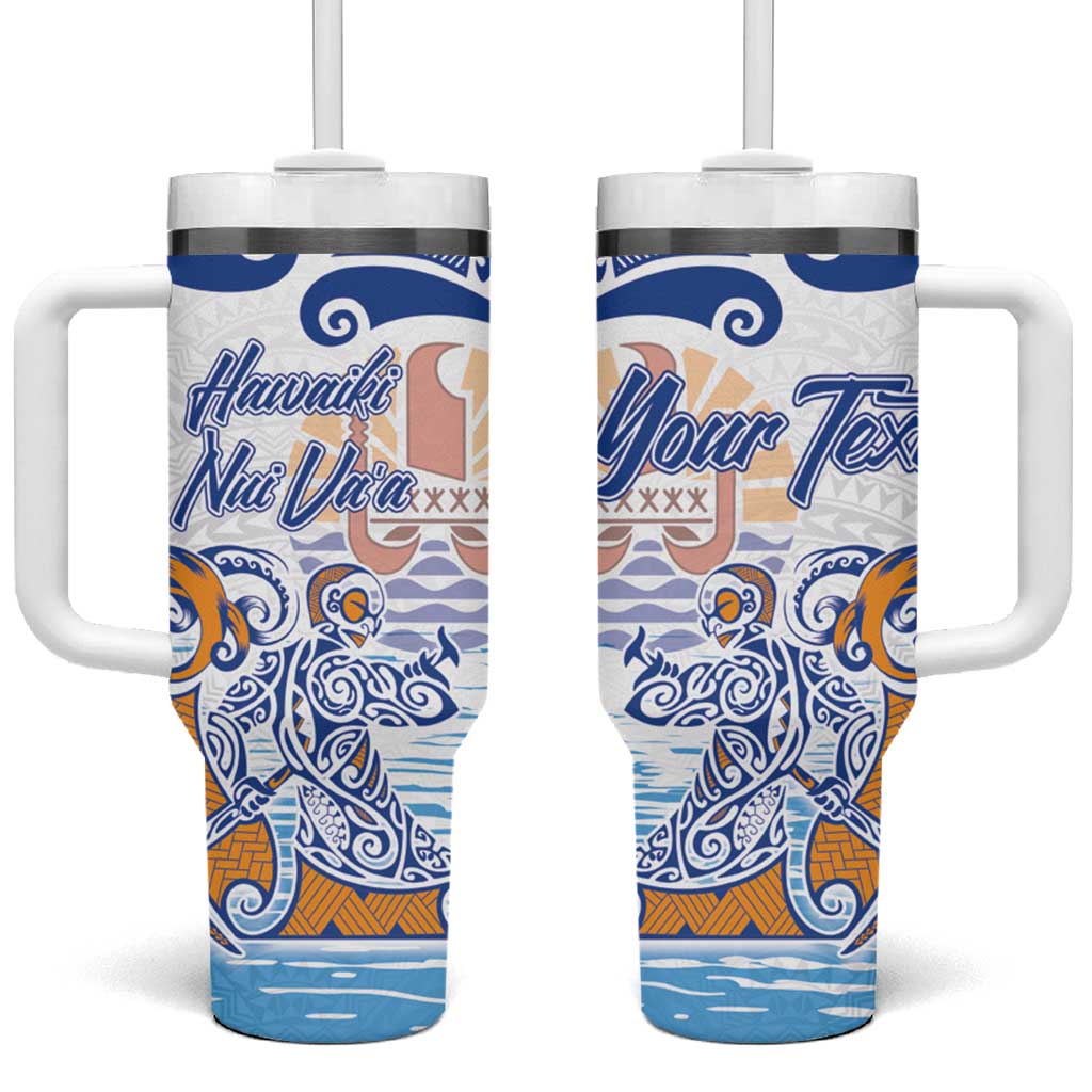 Hawaiki Nui Vaâ€™a Solo French Polynesia Blue Color Custom Stanley Cup 40 oz 30 oz Tumbler With HandleTVC2301348