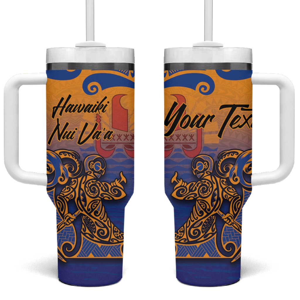 Hawaiki Nui Vaâ€™a Solo French Polynesia Sunset Color Custom Stanley Cup 40 oz 30 oz Tumbler With HandleTVC2301358