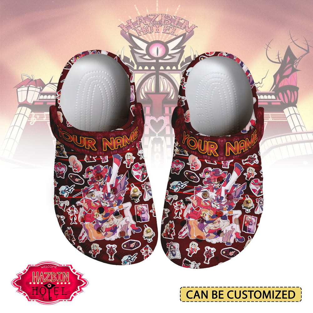 Hazbin Hotel Crocs Crocband Clogs Shoes Comfortable For Men Women and Kids