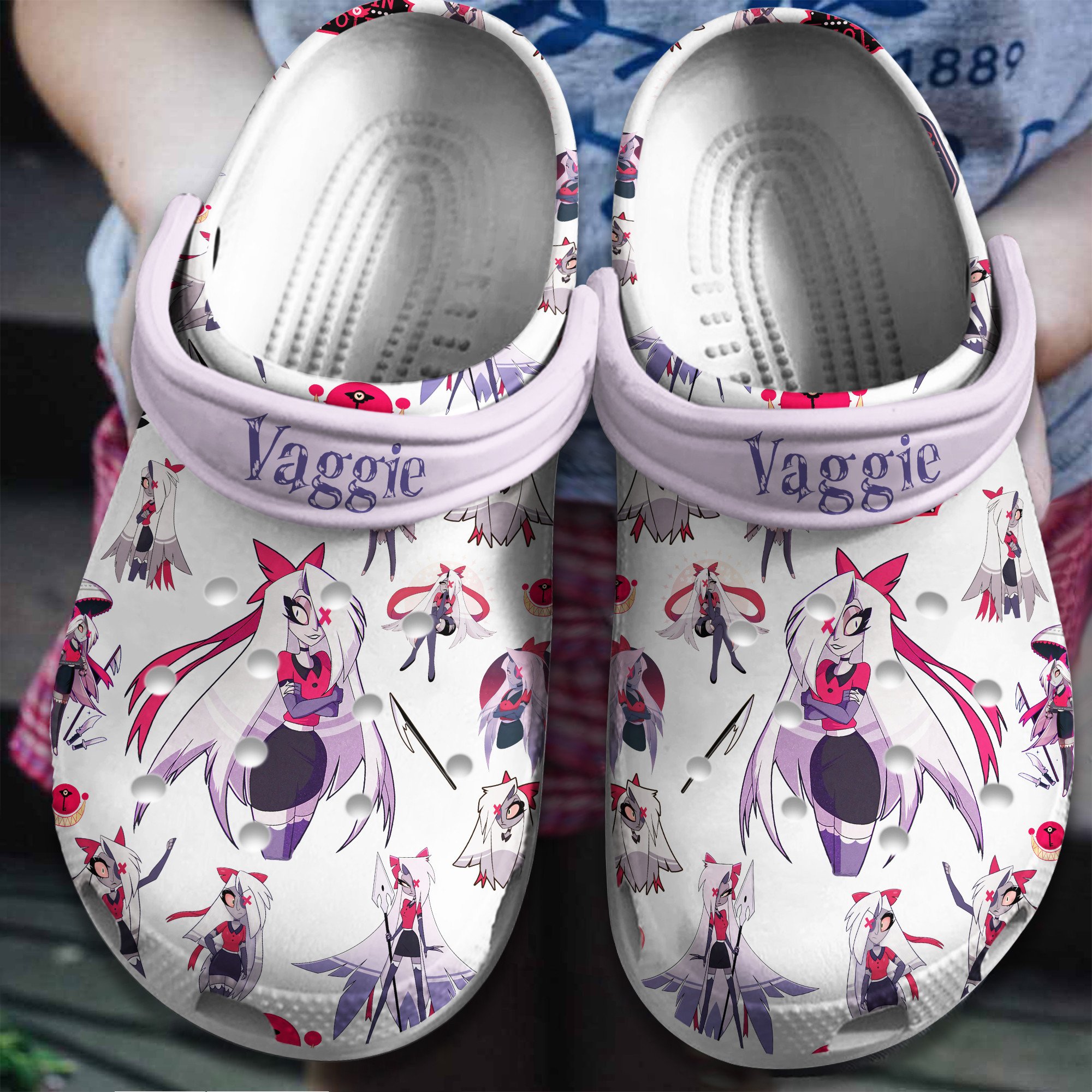 Hazbin Hotel TV Series Crocs Crocband Clogs Shoes Comfortable For Men Women and Kids