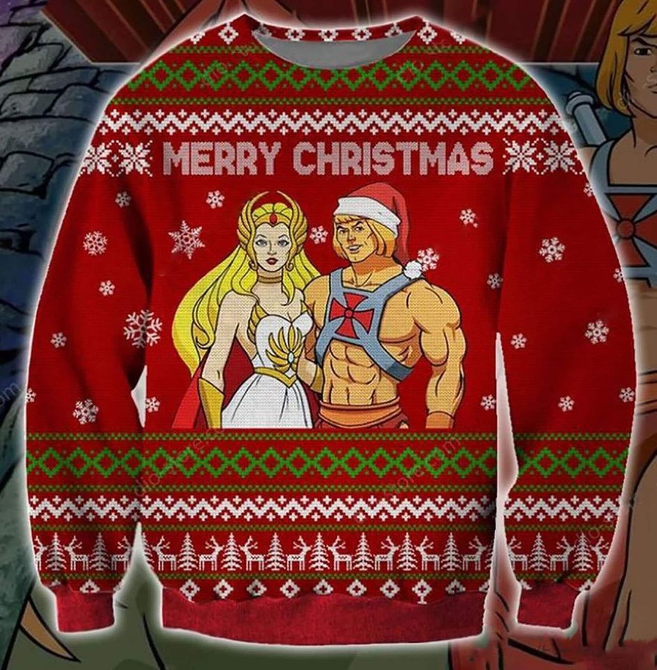 He Man and She Ra Symbol 3D Christmas Sweater
