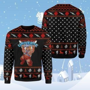He-Man Masters Of The Universe Ugly Christmas Sweater Adult 3D Funny Matching for family