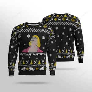 He-Man Meme Ugly Christmas Sweater Adult 3D Funny Matching for family