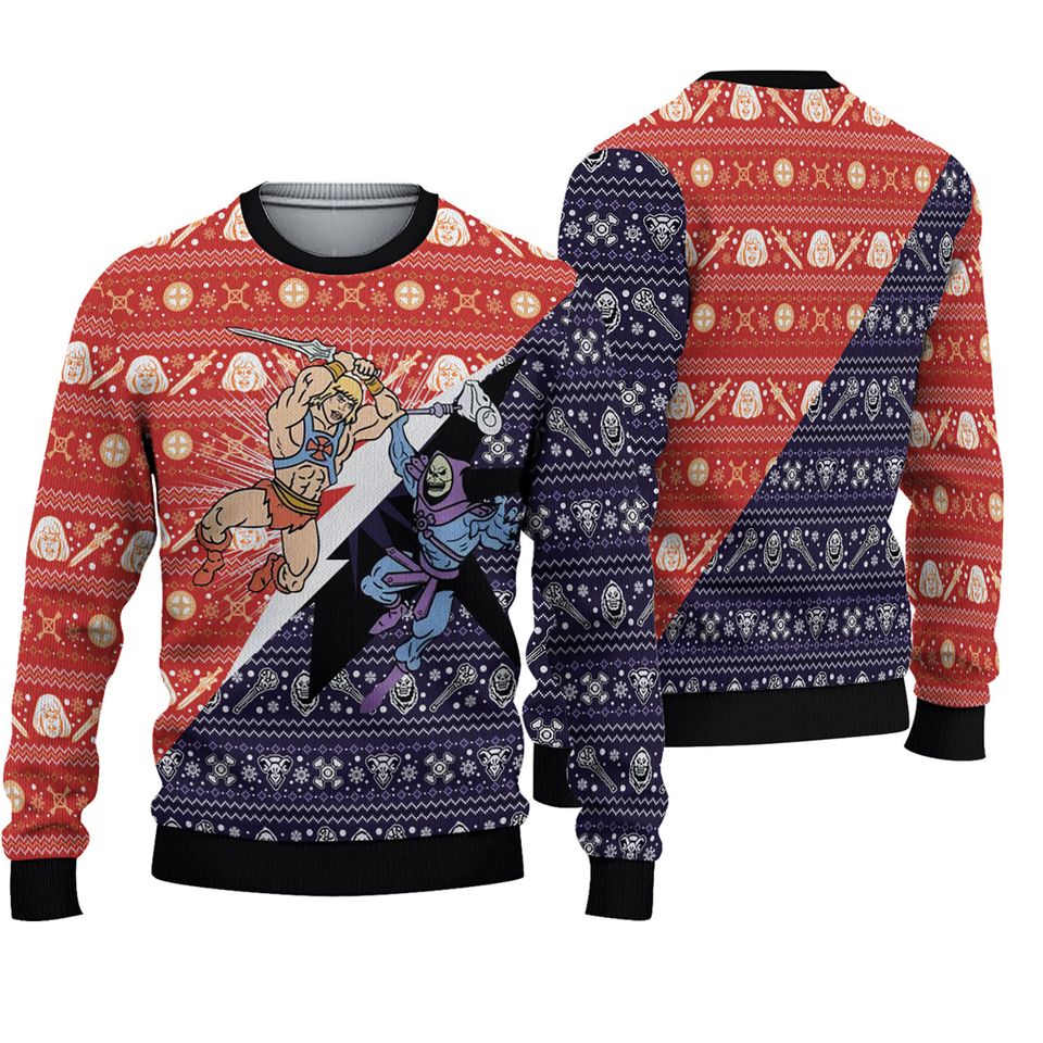 He-Man N Skeletor Ugly Christmas Sweater