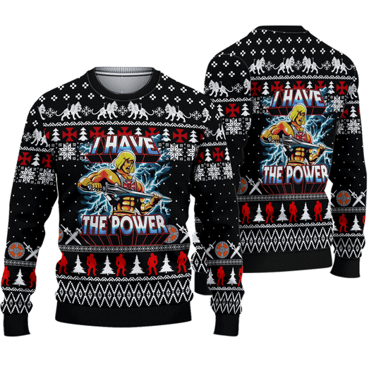 He Man Symbol 3D Christmas Ugly Sweater - Image 2