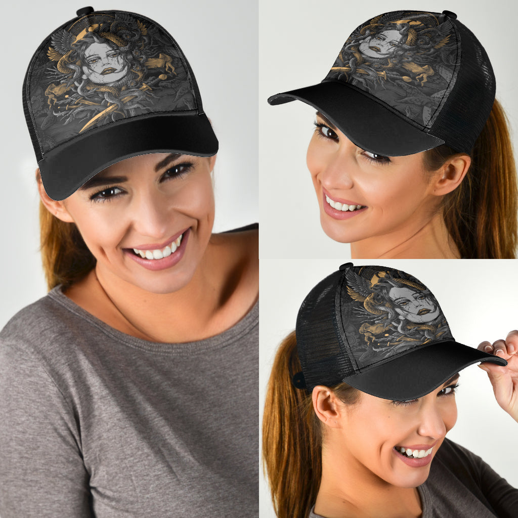 Head Of Medusa Mesh Back Cap Trucker Hats Custom Hats Gifts For Men & Women
