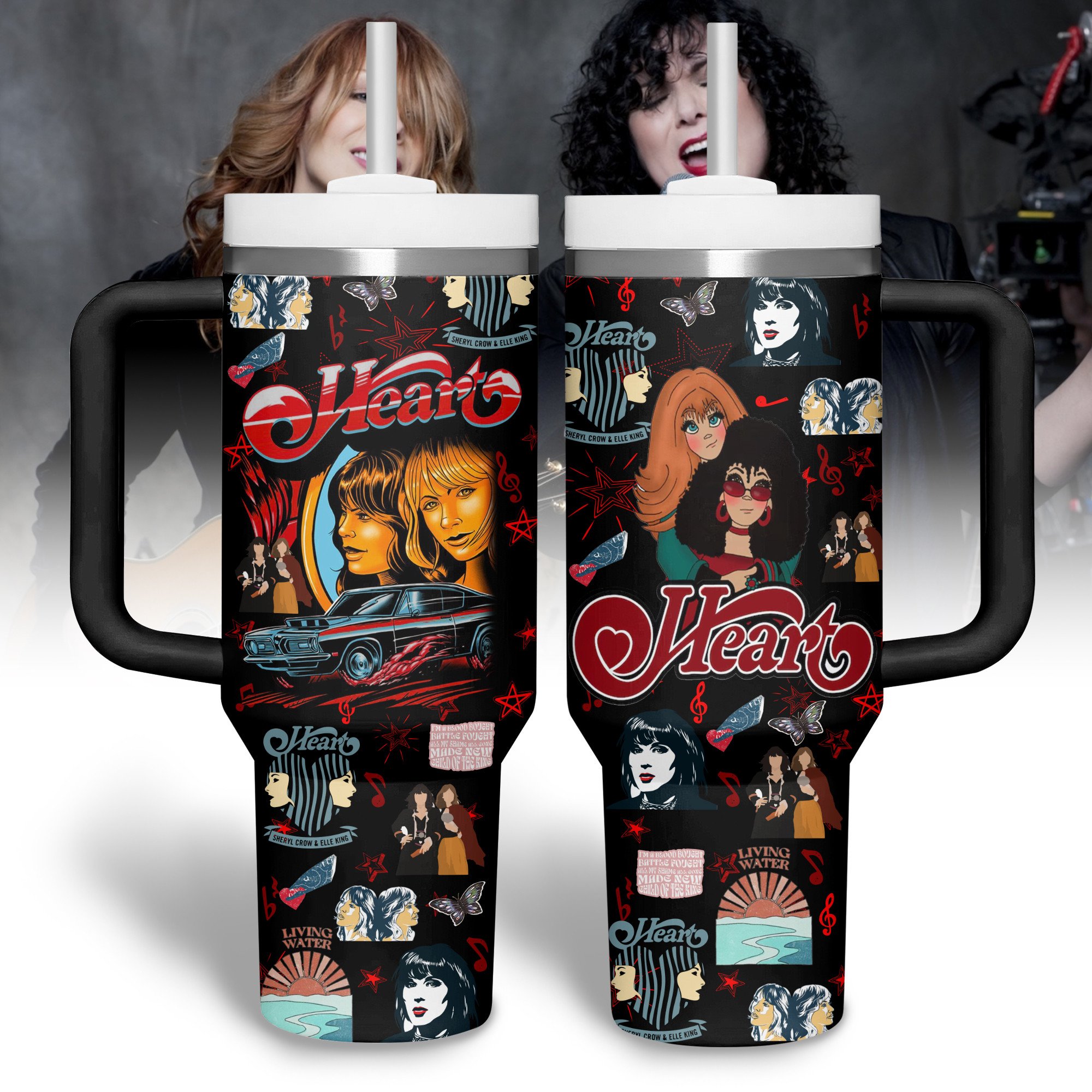 Heart Band Music Custom Stanley Cup 40 oz 30 oz Tumbler With HandleTVC2301317