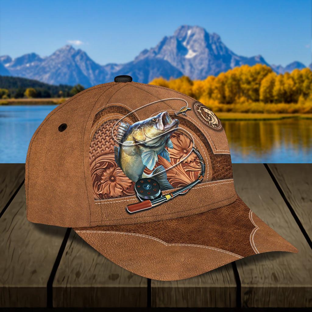 Heart Personalized Fishing Classic Cap, Personalized Gift for Fishing Lovers Trucker Hats Custom Hats Gifts For Men & Women