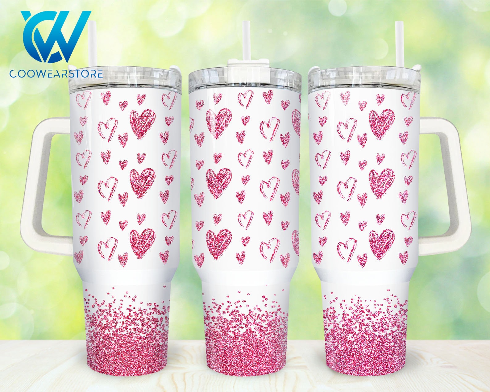 Heart Valentines Custom Stanley Cup 40 oz 30 oz Tumbler With HandleTVC2301857