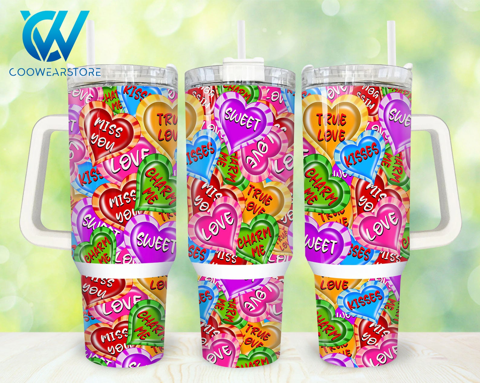 Heart Valentines Custom Stanley Cup 40 oz 30 oz Tumbler With HandleTVC2301861