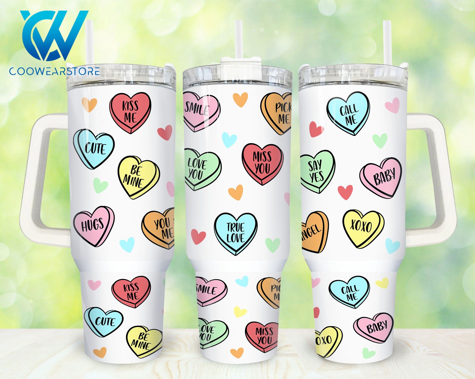 Heart Valentines Custom Stanley Cup 40 oz 30 oz Tumbler With HandleTVC2301861