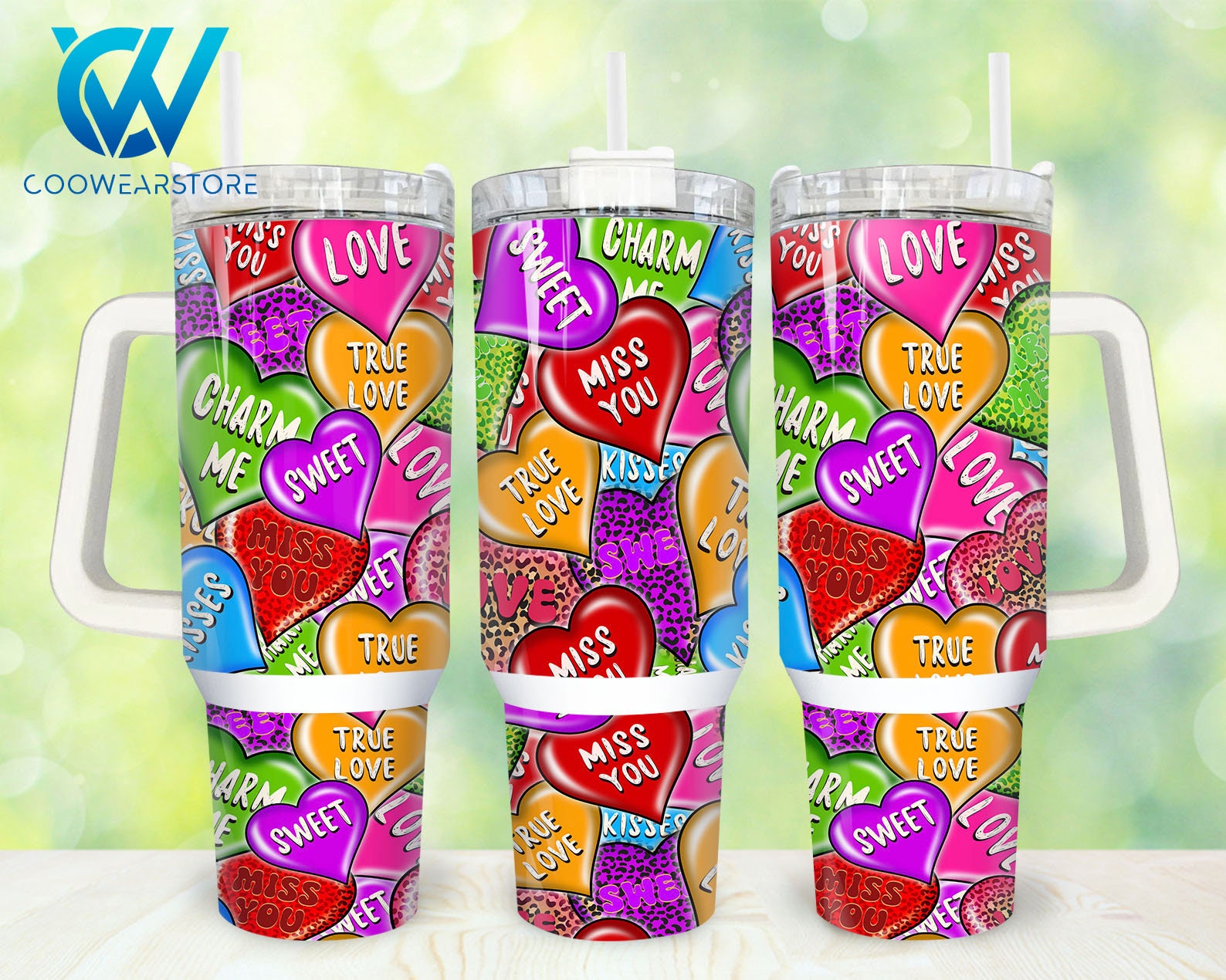 Heart Valentines Custom Stanley Cup 40 oz 30 oz Tumbler With HandleTVC2301863