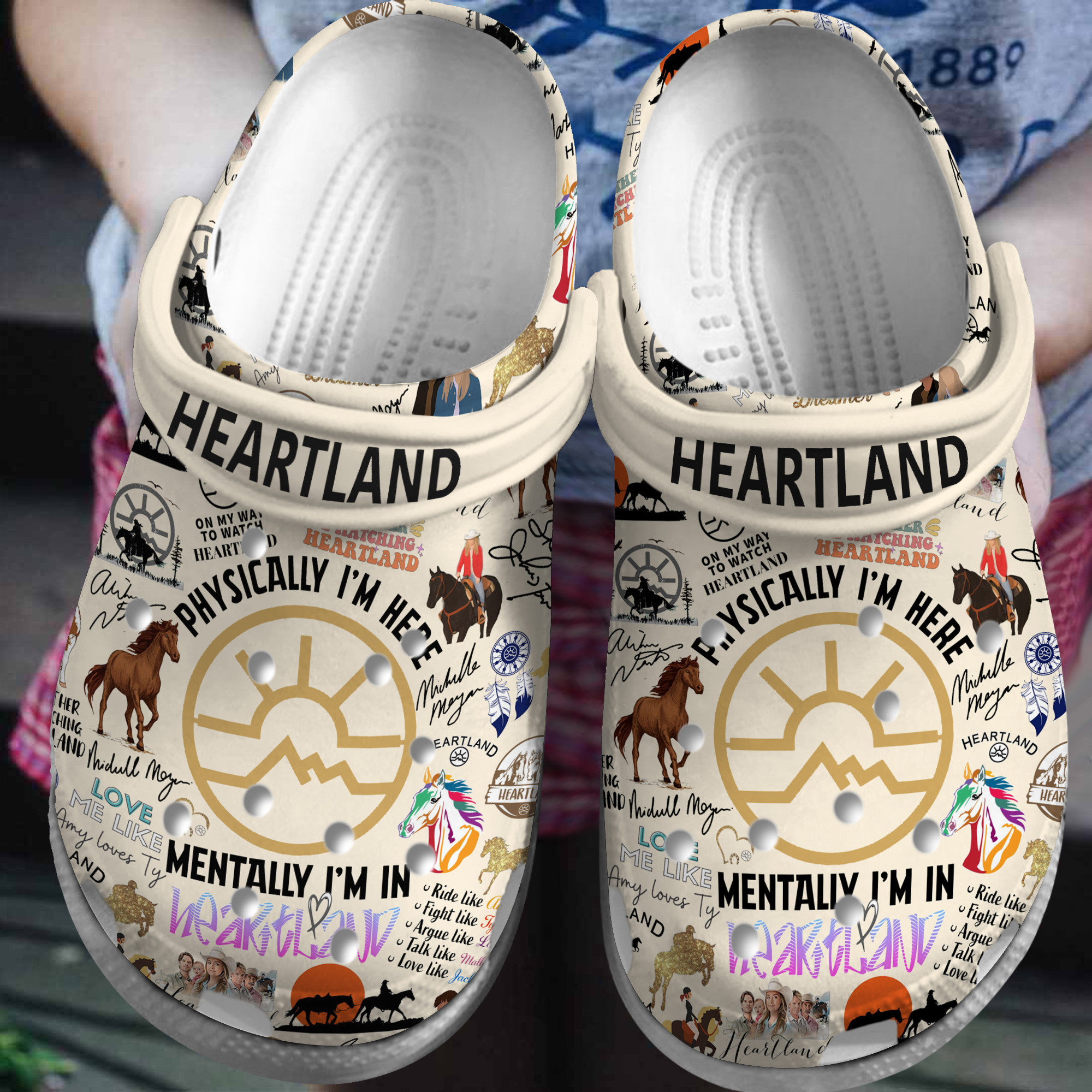 Heartland TV Series Crocs Crocband Clogs Shoes Comfortable For Men Women and Kids