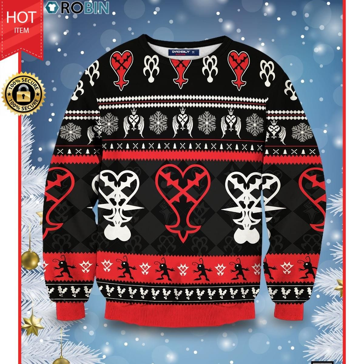 Heartless Christmas Ugly Christmas Sweater Adult 3D Funny Matching for family
