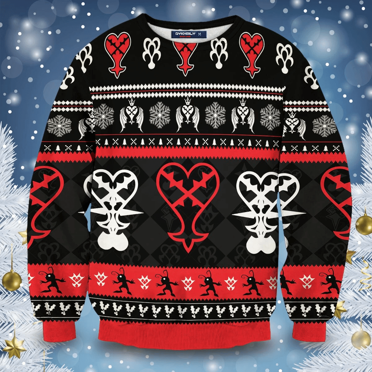 Heartless Christmas V2 Ugly Christmas Sweater Adult 3D Funny Matching for family - Image 2